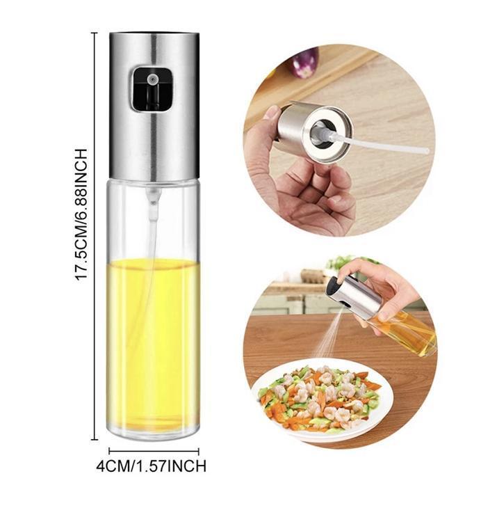 Stainless Steel Glass Oil Sprayer