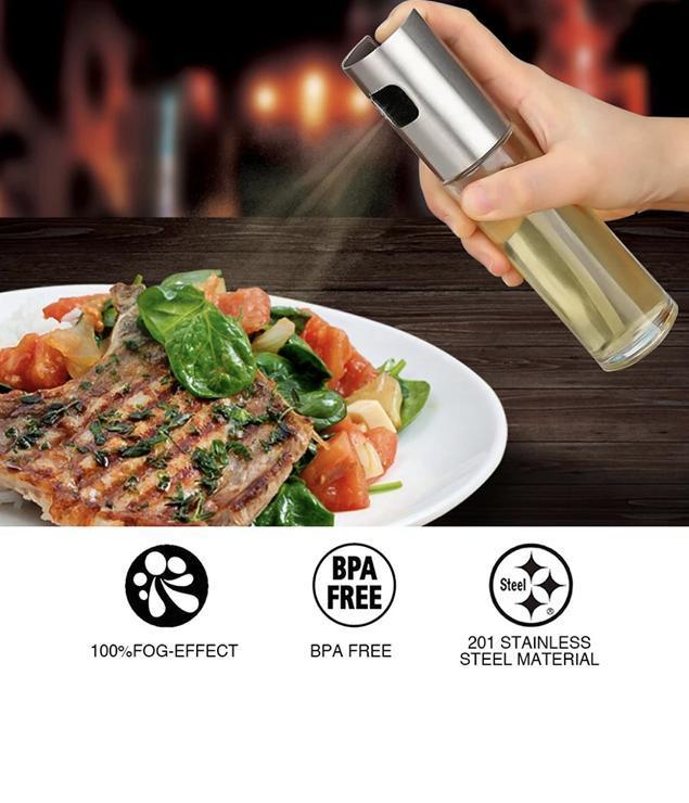 Stainless Steel Glass Oil Sprayer