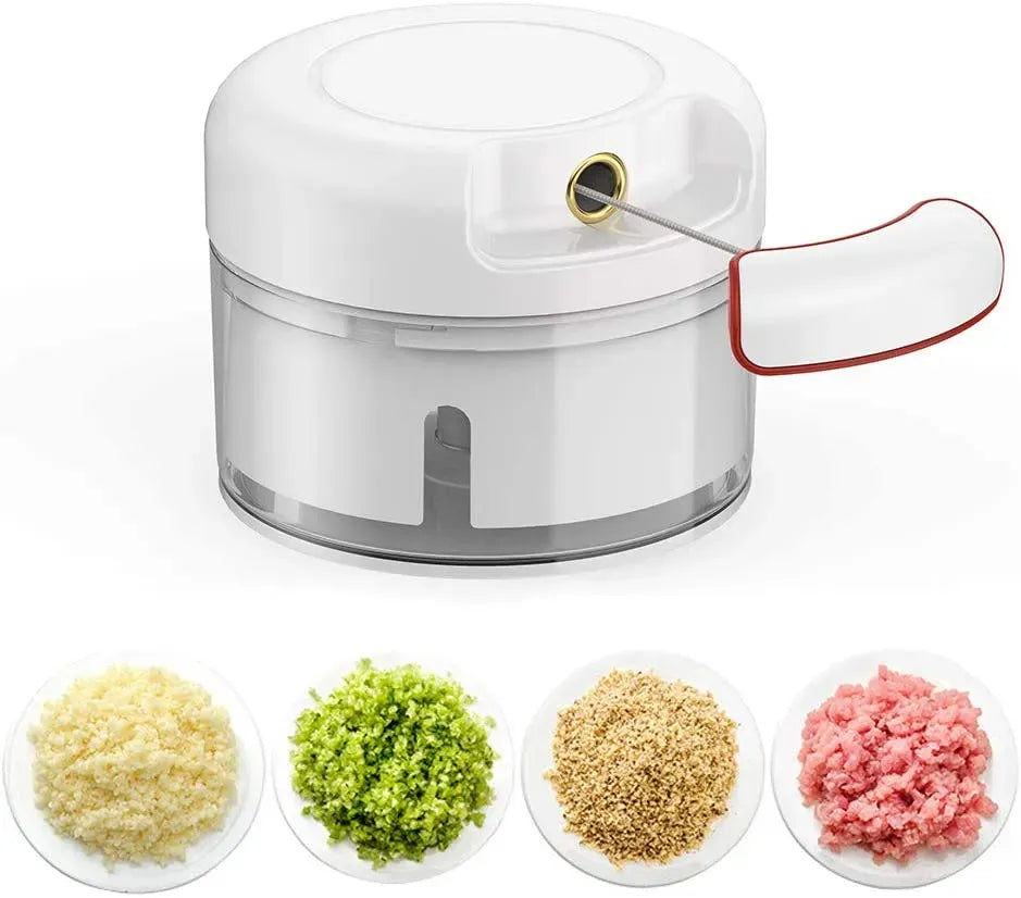 Mini Hand-Pull Food Chopper & Garlic Mincer