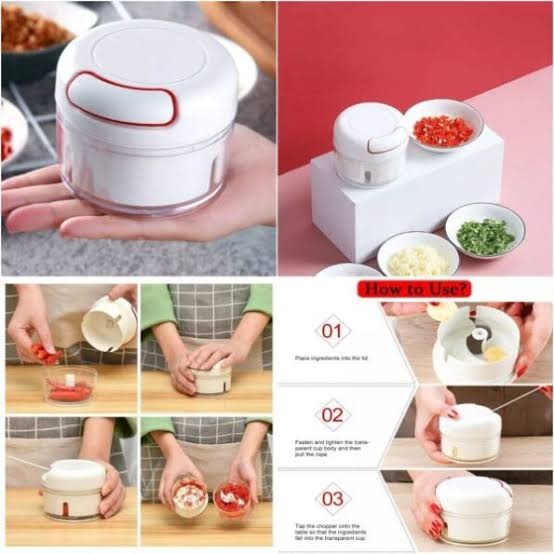 Mini Hand-Pull Food Chopper & Garlic Mincer