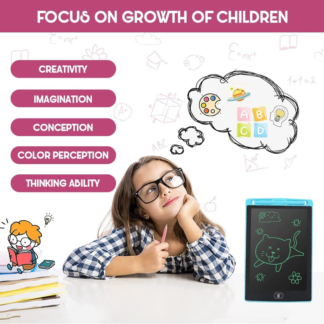 8.5 Inch Multicolor Drawing Tablet for Kids