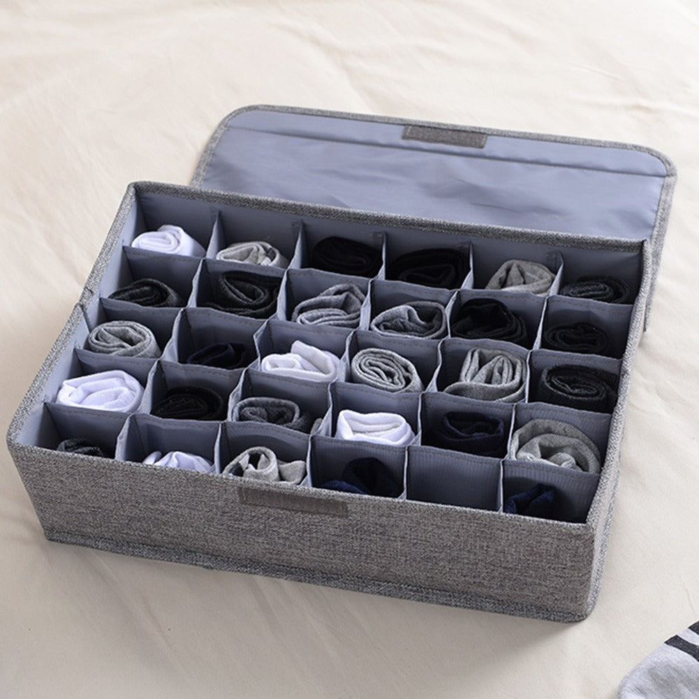 24-Cell Clothes & Socks Organizer