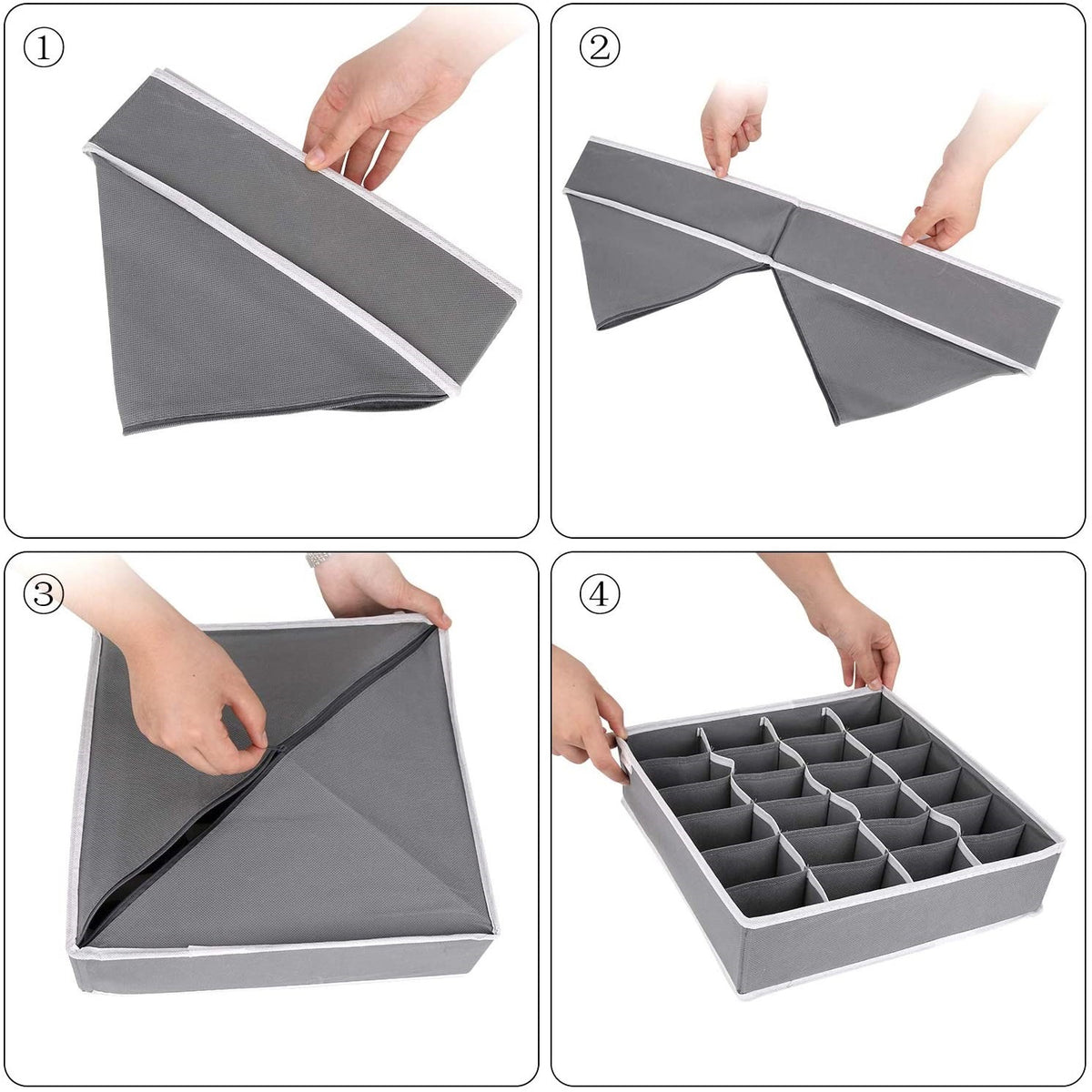 24-Cell Clothes & Socks Organizer