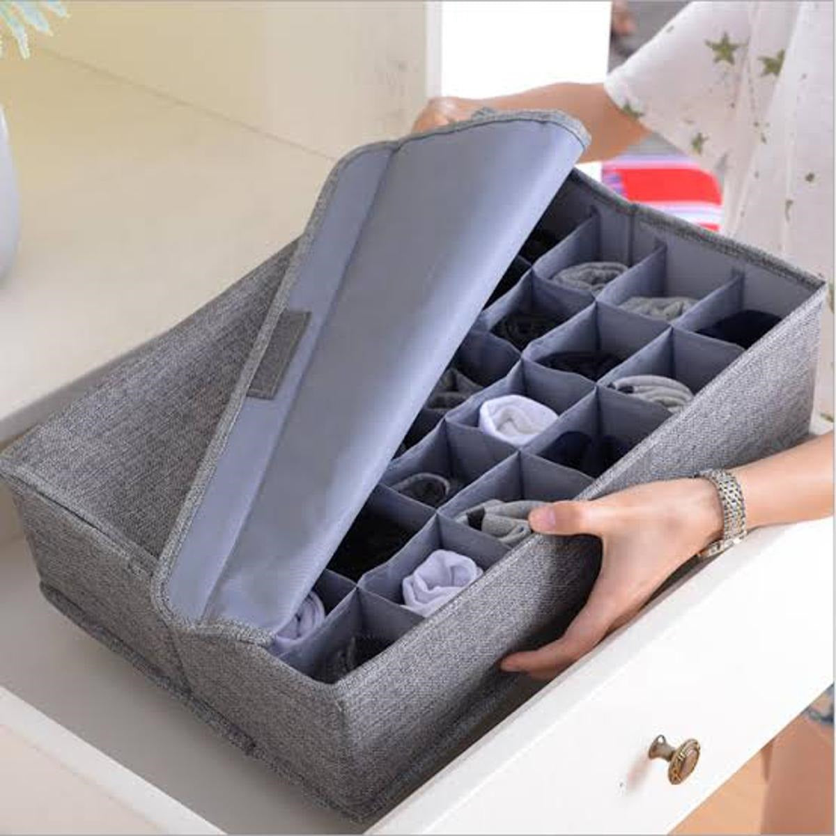 24-Cell Clothes & Socks Organizer