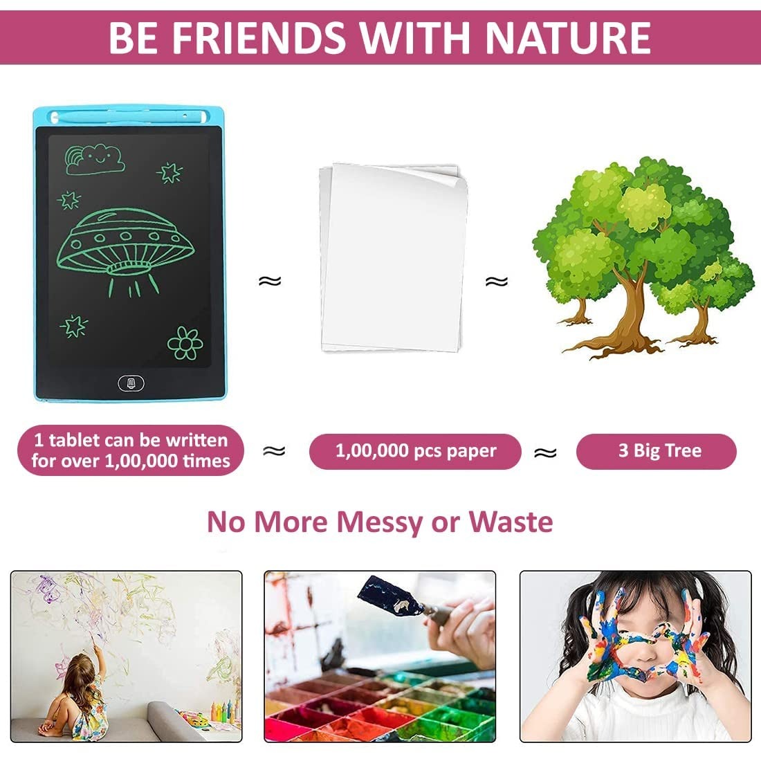 8.5 Inch Multicolor Drawing Tablet for Kids